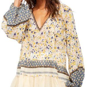 FREE PEOPLE Gardenia Tunic Top Ivory